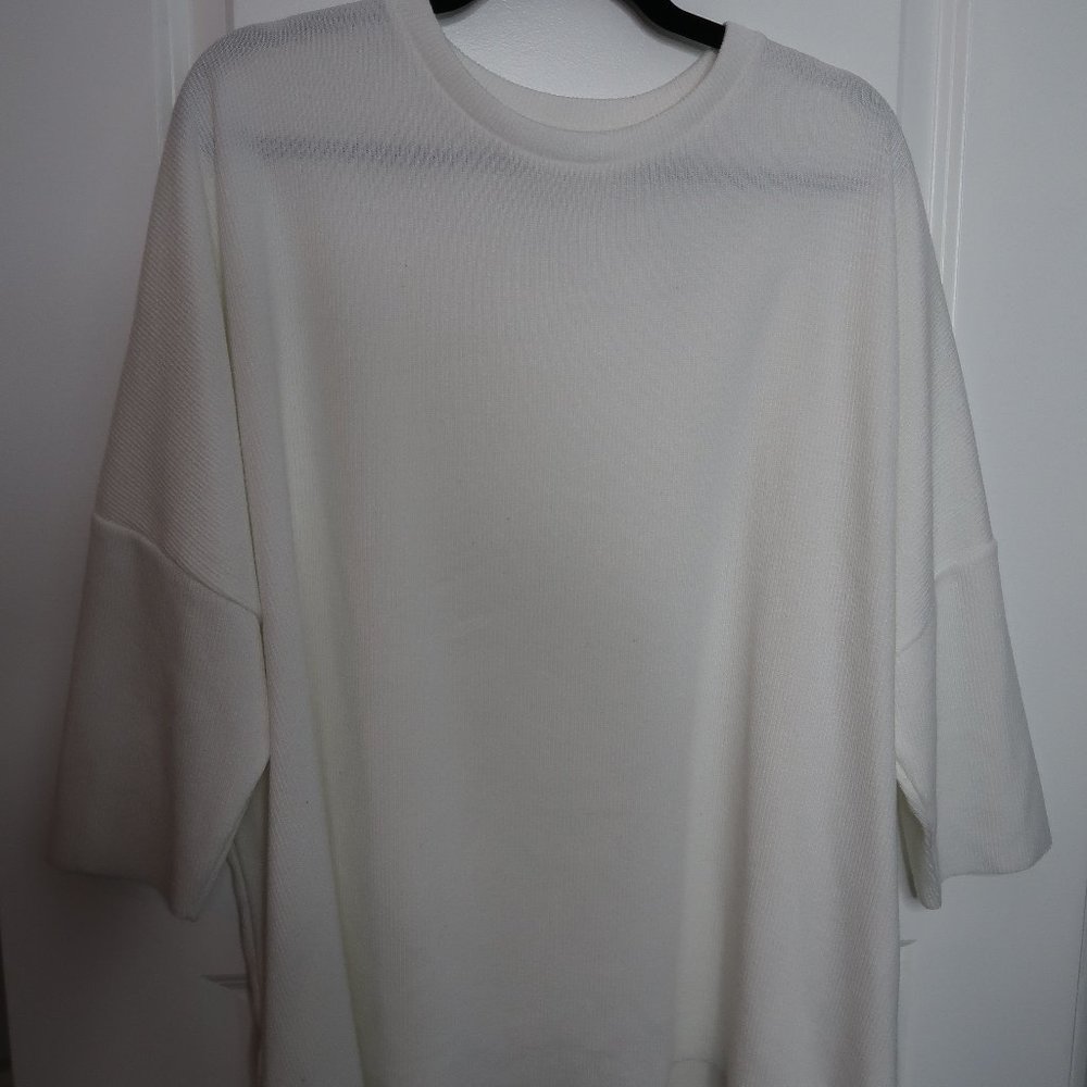 PRIMARK White Dolman Sleeve Oversized Shirt